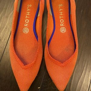 Rothy’s the Point in persimmon.